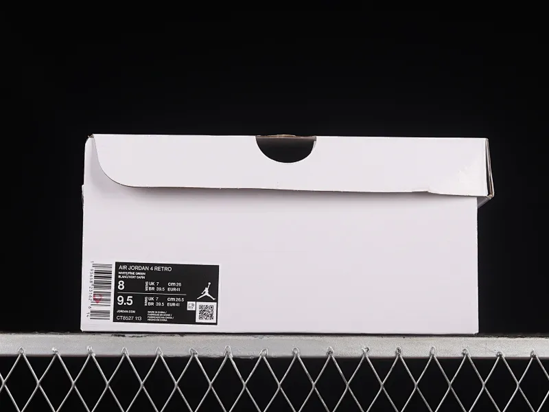 All Categories Air Jordan Jordan Series Basketball Shoes Air Jordan 4 Air Jordan 4 "Pine Green" AJ4 Joe 4 White Green First Layer Authentic Standard CT8527-113